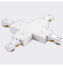 Соединитель X-образный для треков Italline WSO 75 white WSO
