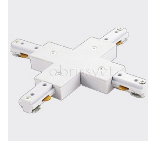 Соединитель X-образный для треков Italline WSO 75 white WSO