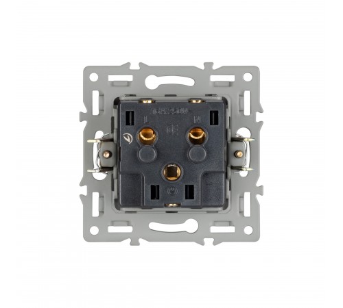 Розетка влагозащищенная с заземлением и со шторкой, без рамки с крышкой Arlight 43747 SCT