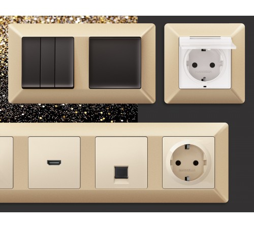 Рамка на 5 постов Ambrella Volt AF110605 Line