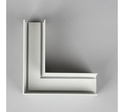 Соединитель угловой L-образный для треков накладных Aployt APL.0182.10.02 Magnetic track 48