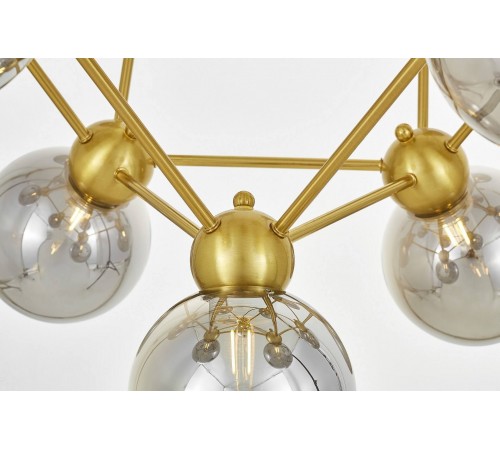 Подвесная люстра LUMINA DECO LDP 160N-12 MD+GY Zodiak