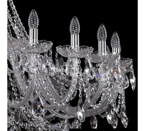 Подвесная люстра Bohemia Ivele Crystal 1411/24/530/Ni 1411