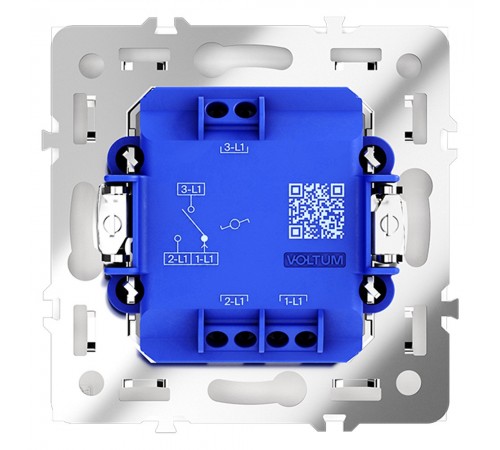 Выключатель проходной одноклавишный без рамки Voltum VLS010303 S70