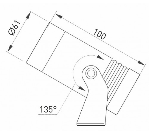 Настенно-потолочный прожектор Arlight 032557 Ray