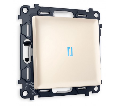 Выключатель одноклавишный с подсветкой без рамки Ambrella Volt MA322020 Quant