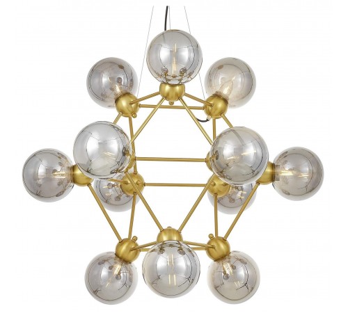 Подвесная люстра LUMINA DECO LDP 160N-12 MD+GY Zodiak