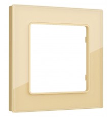 Рамка на 1 пост Ambrella Volt AF330601 Platos Стекло органическое