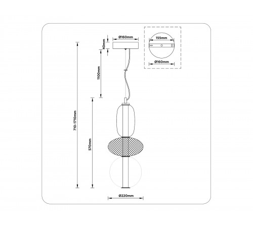 Подвесной светильник Ambrella Light LH11008 LH