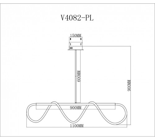 Светильник на штанге Moderli V4082-PL TRUE