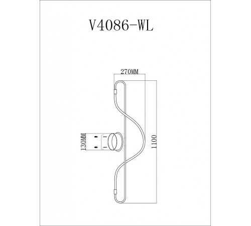 Накладной светильник Moderli V4086-WL TRUE