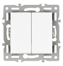 Выключатель двухклавишный без рамки Arlight 043724 SWT