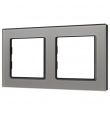 Рамка на 2 поста Arlight 43798 GLARE