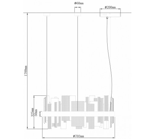 Подвесной светильник Wertmark WE460.01.023 Lotta