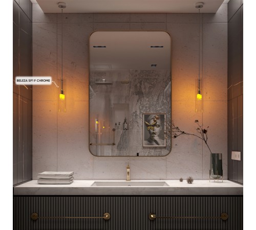 Светильник подвесной Crystal Lux BELEZA SP1 F CHROME