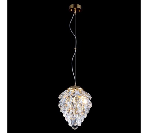 Светильник подвесной Crystal Lux CHARME SP2 GOLD/TRANSPARENT