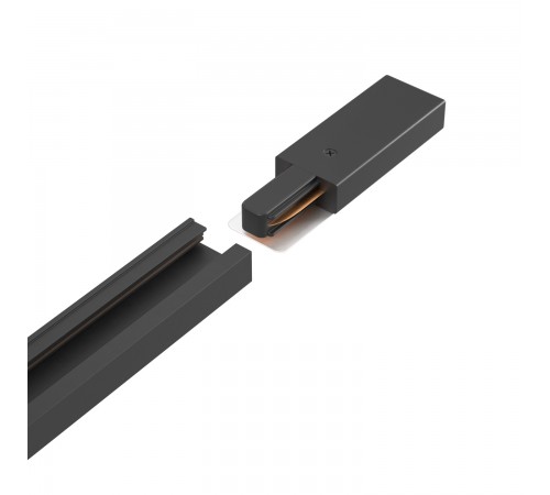 Шинопровод однофазный с питанием и заглушкой Crystal Lux CLT 0.11 01 L1000 BL