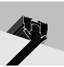 Встраиваемый магнитный трек в натяжной ПВХ потолок Crystal Lux CLT 0.134 01 L2000 BL