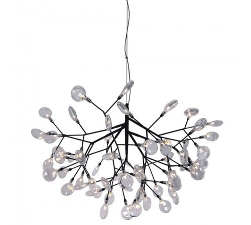 Светильник подвесной Crystal Lux EVITA SP63 BLACK/TRANSPARENT