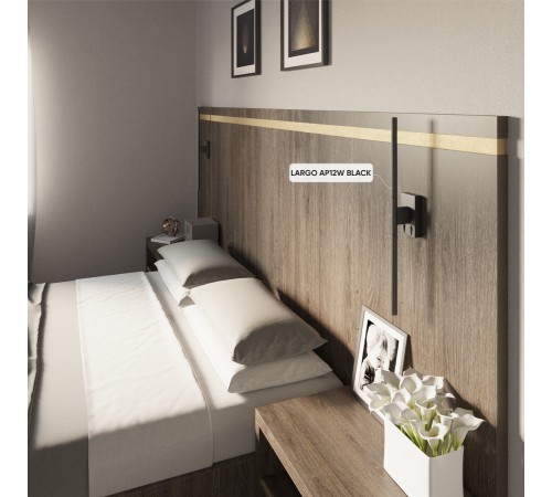 Бра Crystal Lux LARGO AP12W BLACK