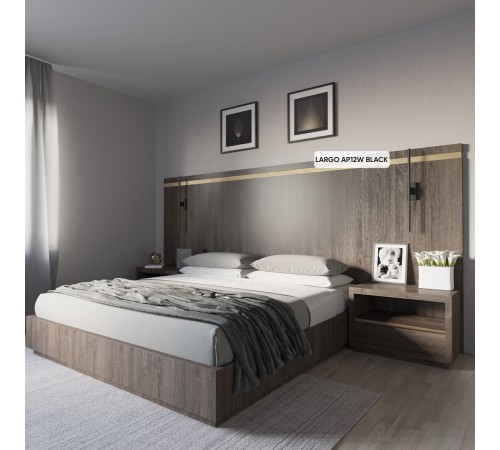 Бра Crystal Lux LARGO AP12W BLACK