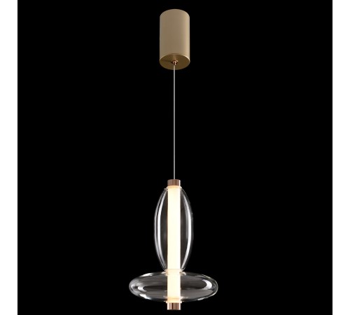 Светильник подвесной Crystal Lux QUASAR SP7W LED TRANSPARENT