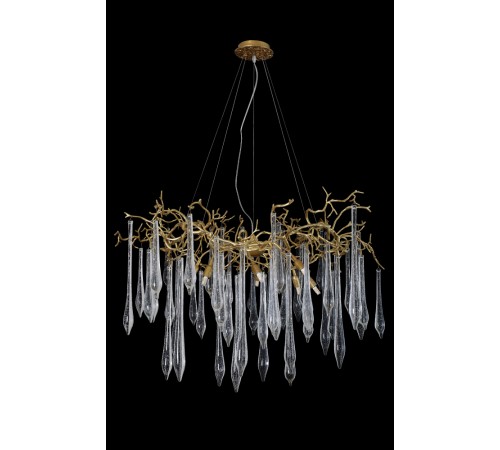 Люстра Crystal Lux REINA SP8 D1000 GOLD PEARL