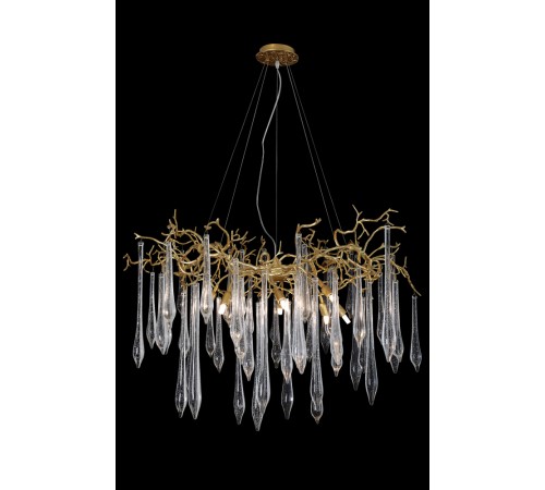 Люстра Crystal Lux REINA SP8 D1000 GOLD PEARL