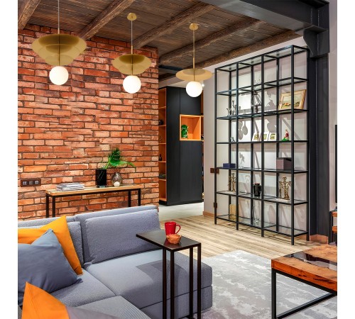 Светильник подвесной Crystal Lux UVA SP1.1 BRASS