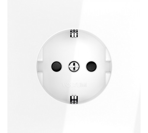 Розетка с заземлением и со шторкой, без рамки Voltum VLS040201 S70