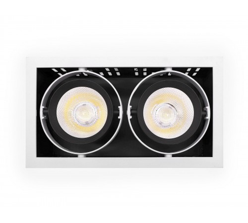 Встраиваемый светильник Ambrella Light T812 BK/CH 2*12W 4200K T