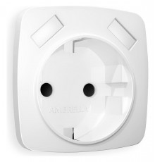 Накладка для розетки с заземлением и со шторками и 2хUSB type A Ambrella Volt OP1290 Quant
