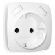 Накладка для розетки с заземлением и со шторками и 2хUSB type A Ambrella Volt OP1290 Quant