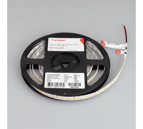Лента светодиодная Arlight 037222 UL открытая