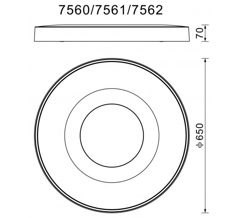 Накладной светильник Mantra 7561 Coin