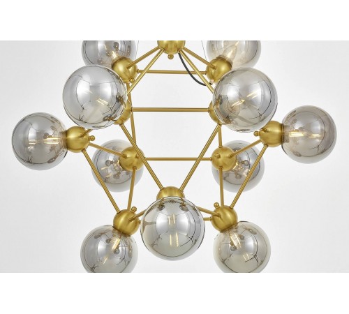 Подвесная люстра LUMINA DECO LDP 160N-12 MD+GY Zodiak