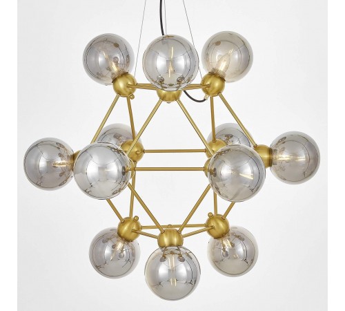 Подвесная люстра LUMINA DECO LDP 160N-12 MD+GY Zodiak