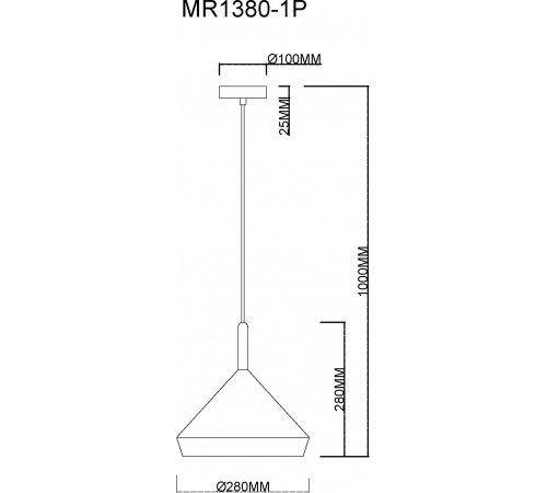 Подвесной светильник MyFar MR1380-1P Adele