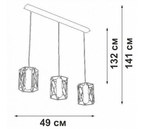 Подвесной светильник Vitaluce V4382-1/3S V4382