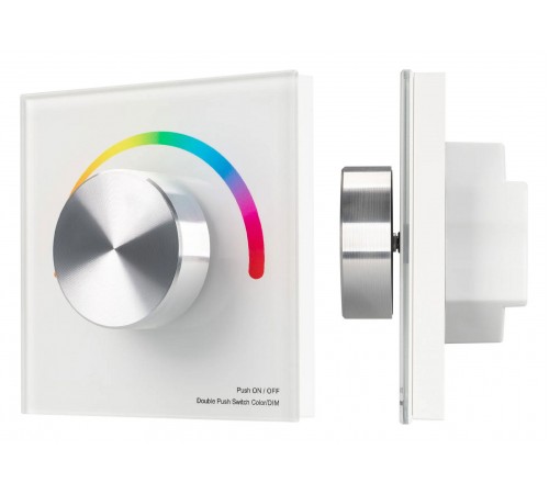 Панель-регулятора цвета RGB роторный встраиваемый Arlight 033756 SMART