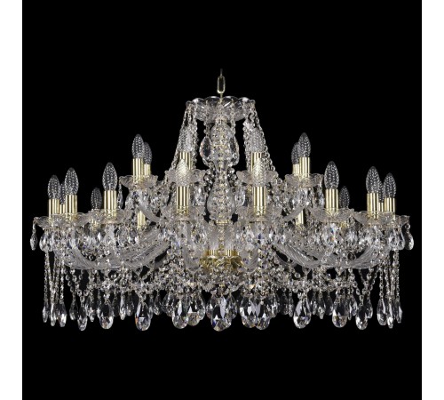 Подвесная люстра Bohemia Ivele Crystal 1413/16+8/360/G 1413