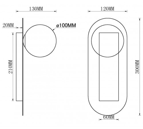 Бра MyFar MR2000-1W July