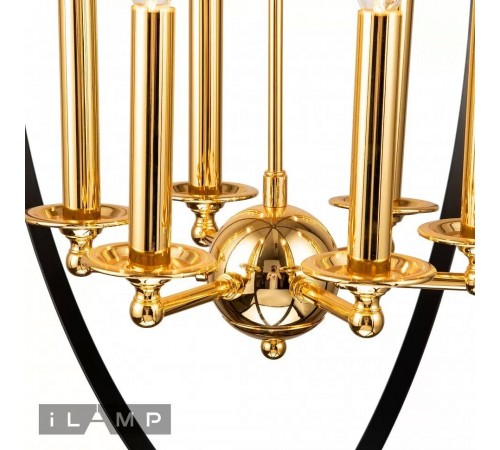 Подвесная люстра iLamp 9977-800 GL+BK Element