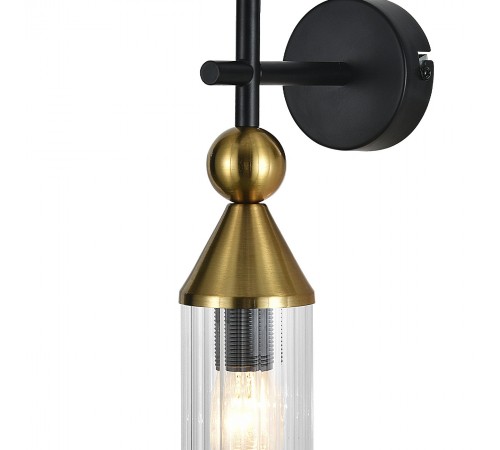 Бра Indigo 13037/1W Black Torazzo