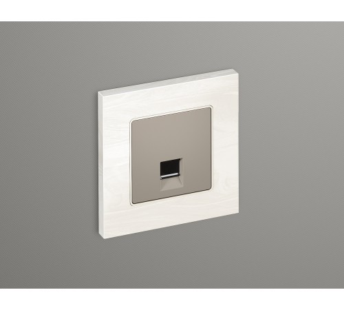 Накладка для розетки RJ-11 или RJ-45 Ambrella Volt AP3720 Quant