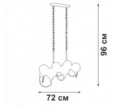 Подвесной светильник Vitaluce V2862-1/6 V2862