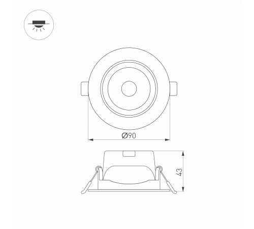 Встраиваемый светильник Arlight 032860 POLAR