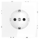 Розетка с заземлением и со шторкой, без рамки Voltum VLS040201 S70