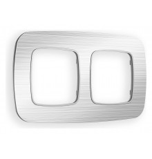 Рамка на 2 поста Ambrella Volt OF580102 Radian Металл