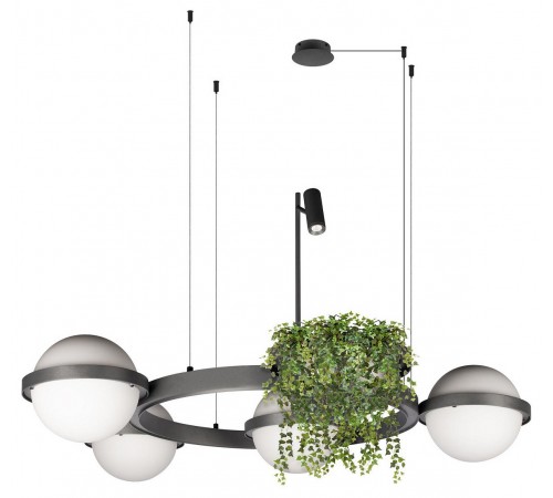 Подвесная люстра Loft it 10121/4 Dark grey Jardin